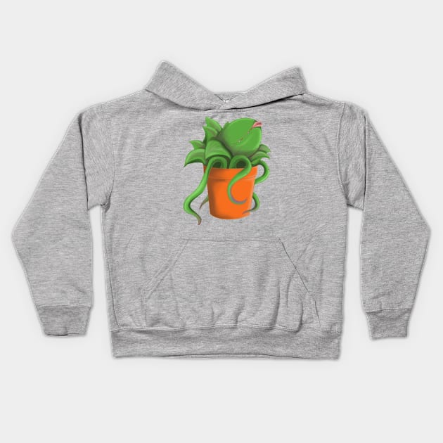 Audrey II Kids Hoodie by Kurakookaburra 